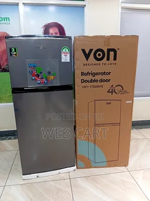 Von VRT-175drhs Direct Cool Fridge, 175l – Top Freezer, Silver