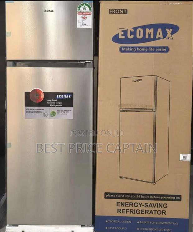 Ecomax 230 Litres Dark Silver Double Door Refrigerator