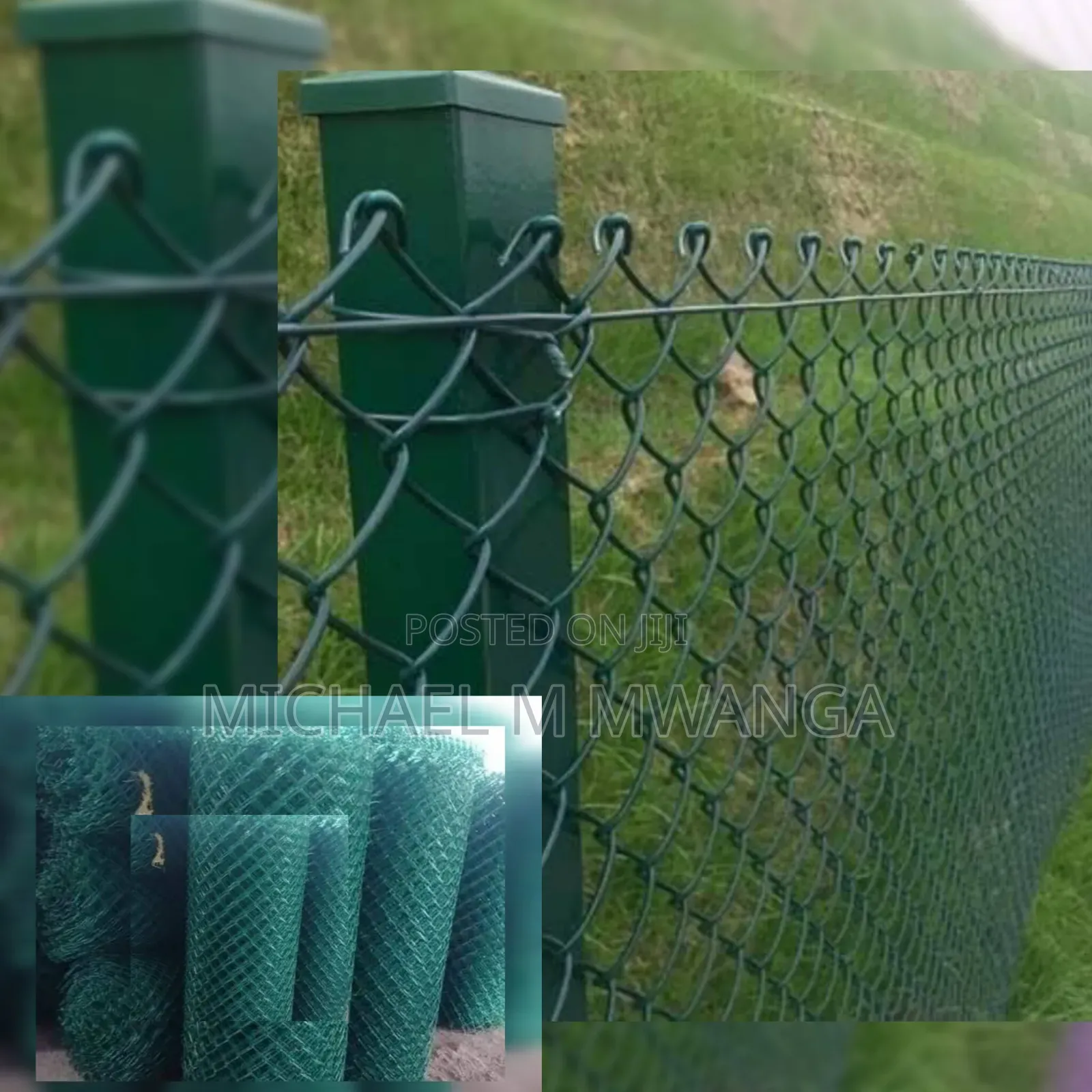 High-Quality PVC Coated Green Chain Link