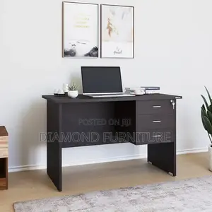 Office Furniture; Compact (120cm) Office Desk With Storage Drawers