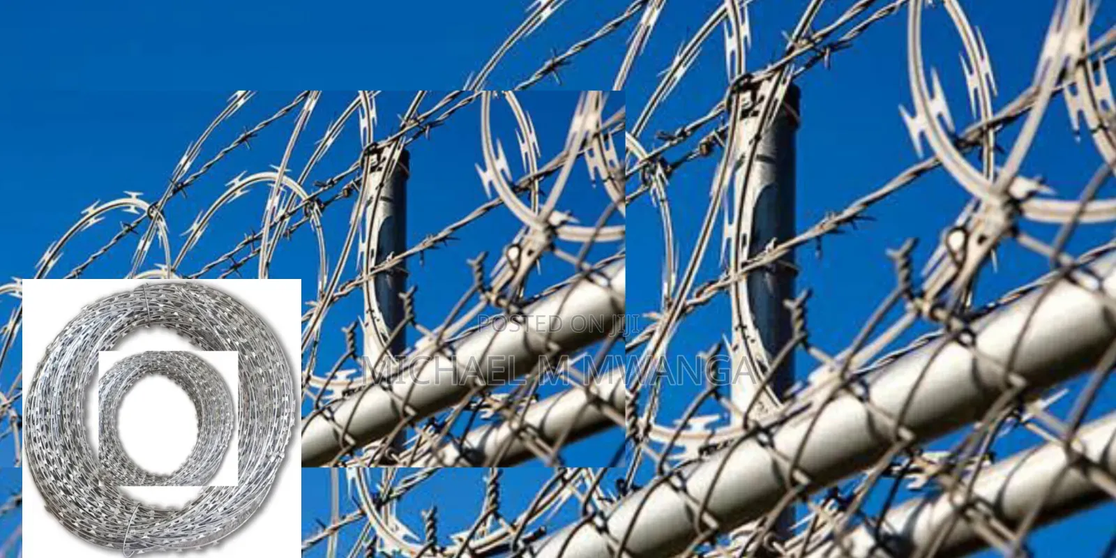 Galvanized Razor Wire 10m Long