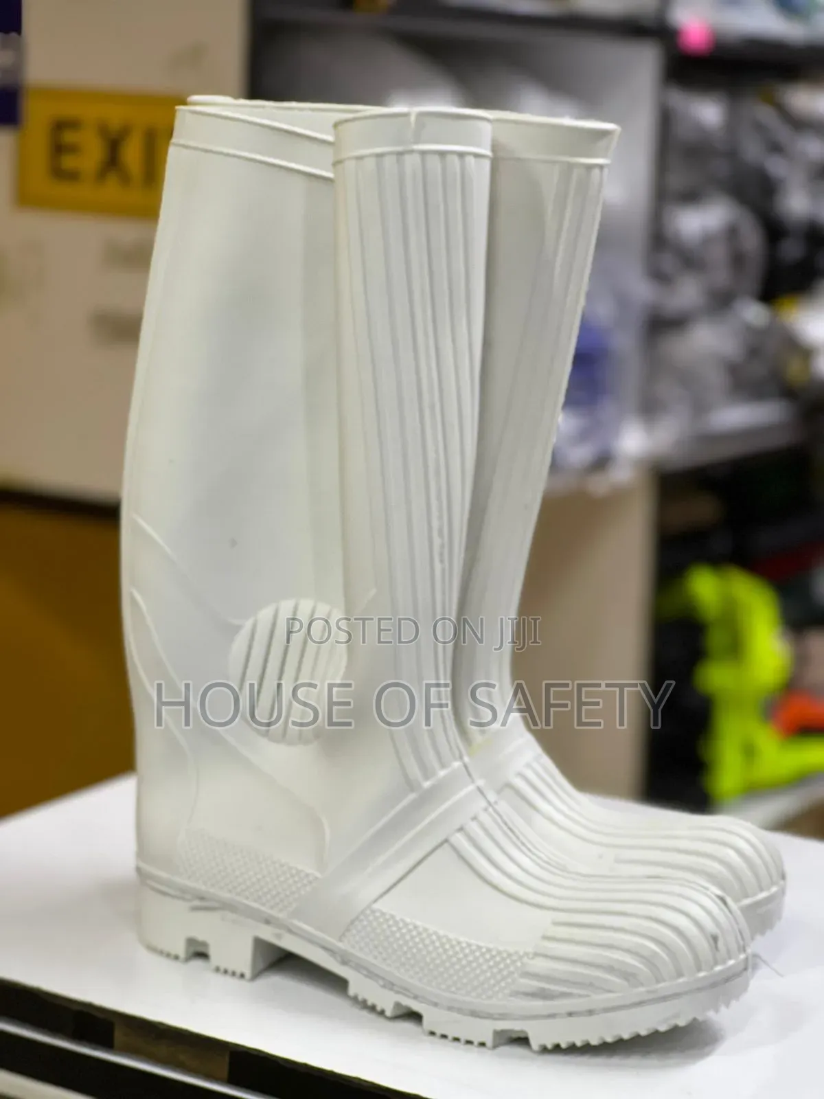 White Good Quality Heavy Duty Gumboots