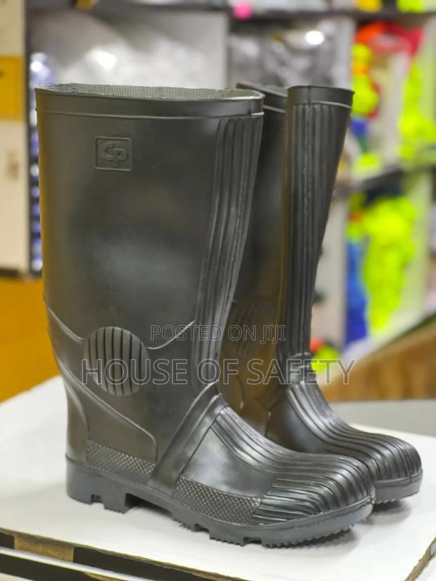 Black And White Workmaster Gumboots. - thumbnail 3