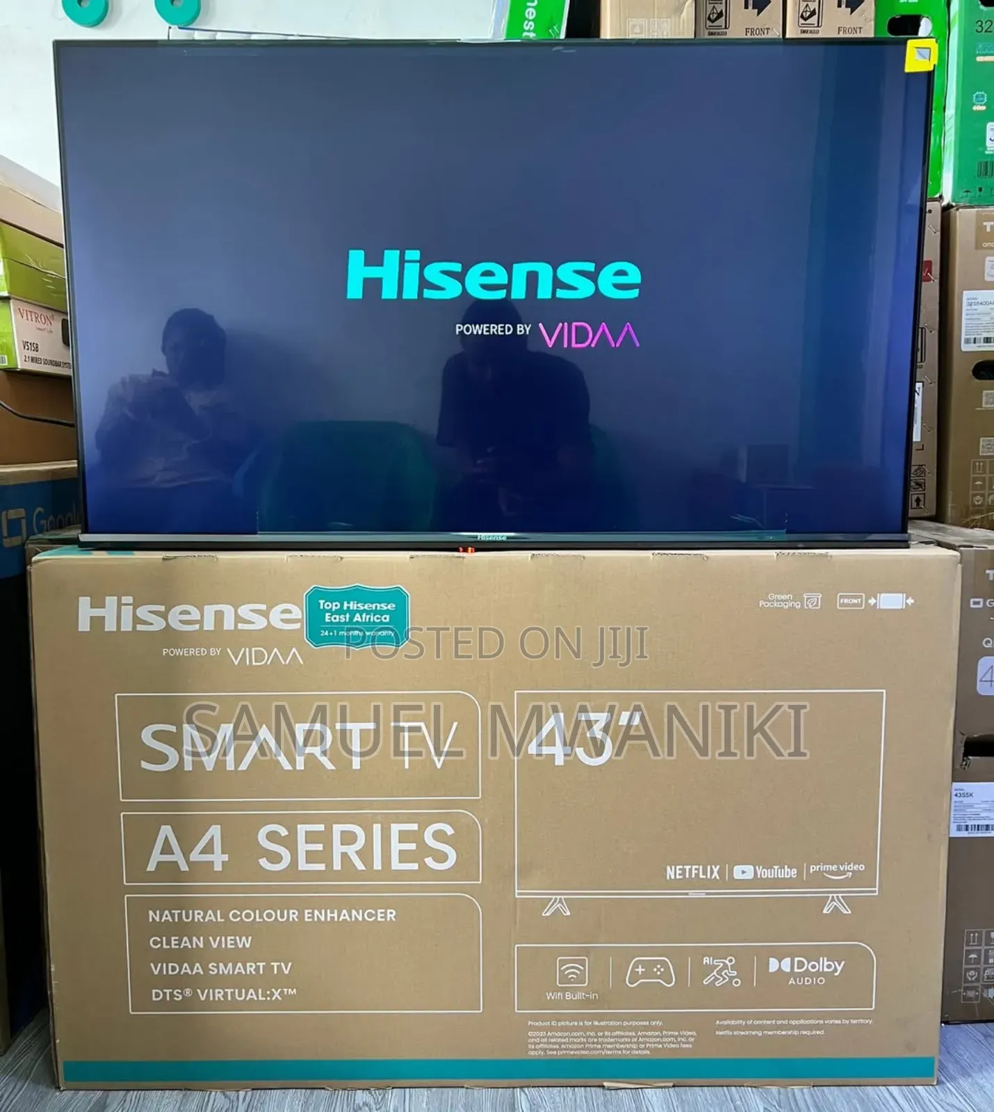 Hisense 43" A4 Series Display Smart Tv
Frameless Design New Model