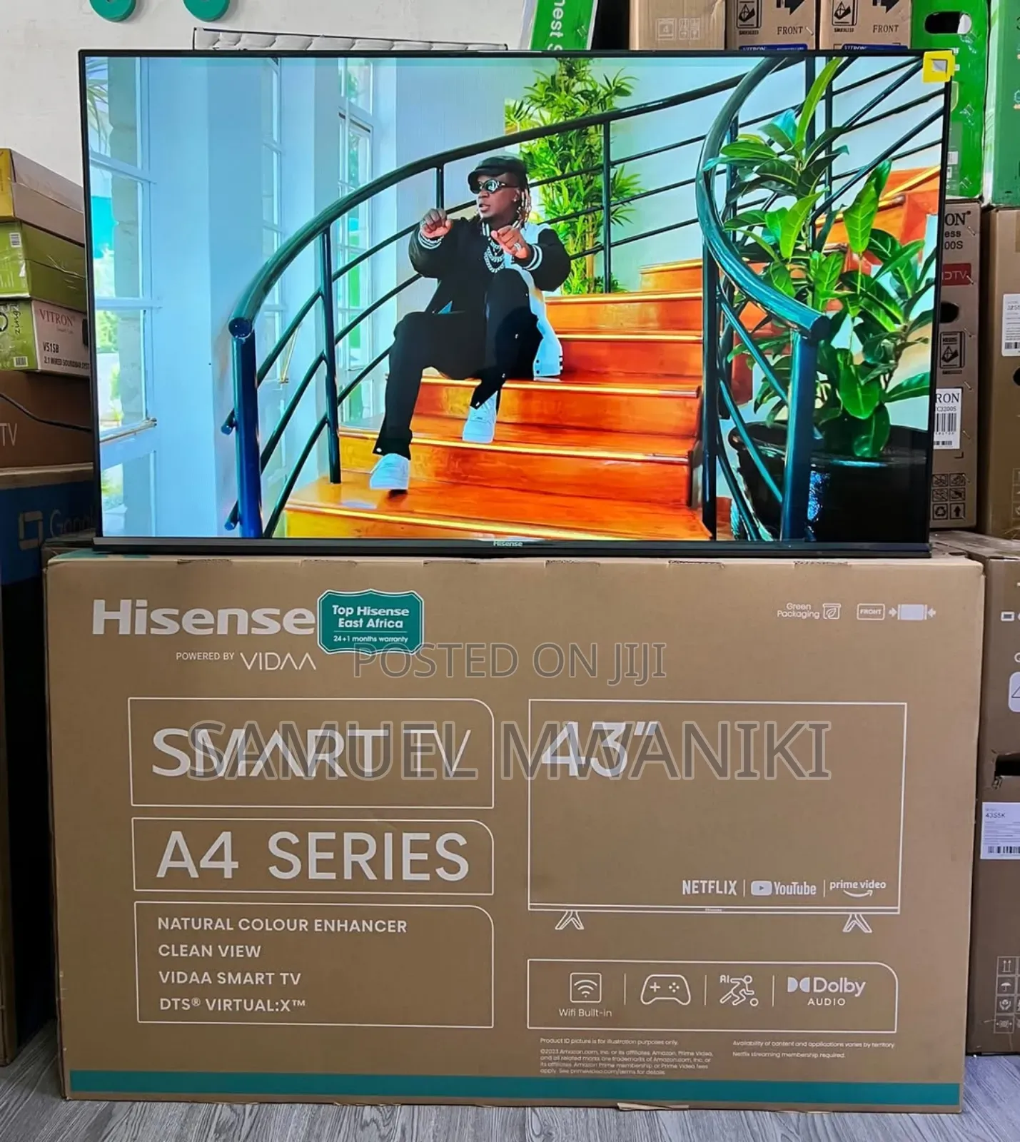 Hisense 43" A4 Series Display Smart Tv
Frameless Design New Model