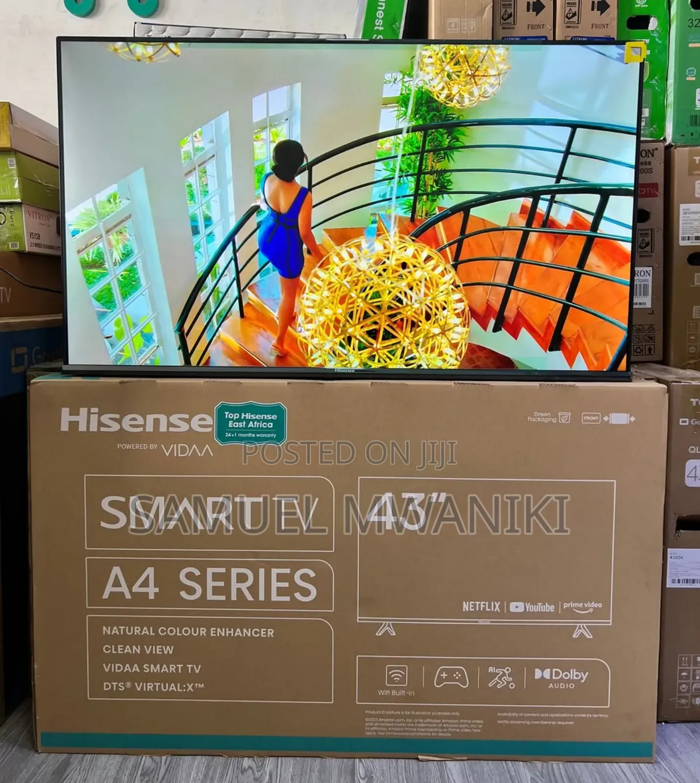 Hisense 43" A4 Series Display Smart Tv
Frameless Design New Model