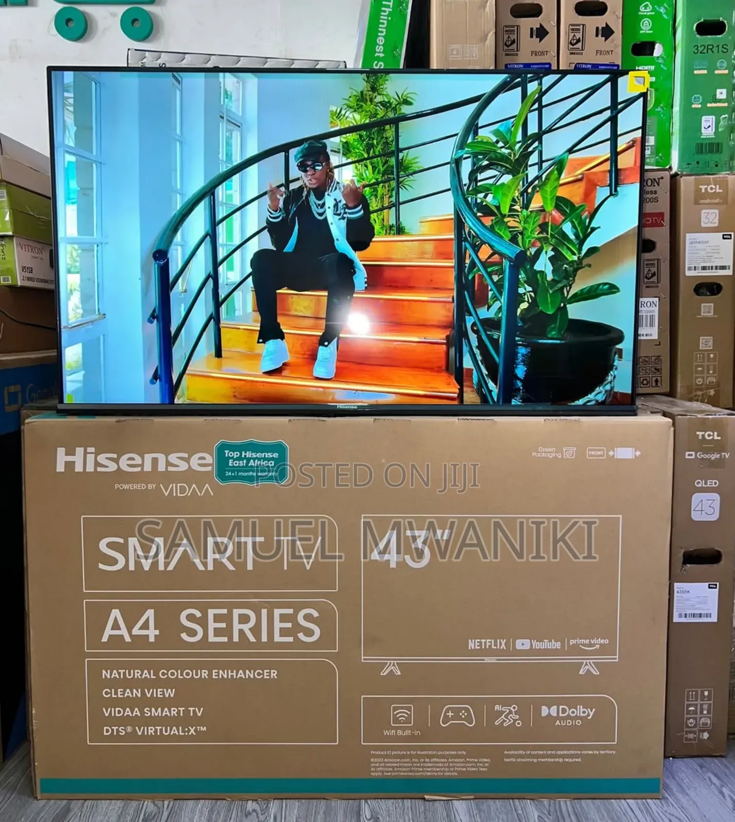 Hisense 43" A4 Series Display Smart Tv
Frameless Design New Model