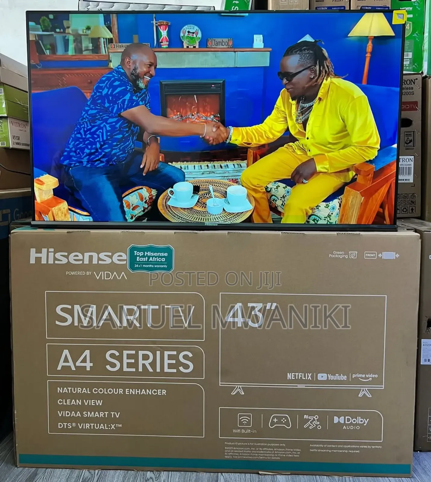 Hisense 43" A4 Series Display Smart Tv
Frameless Design New Model