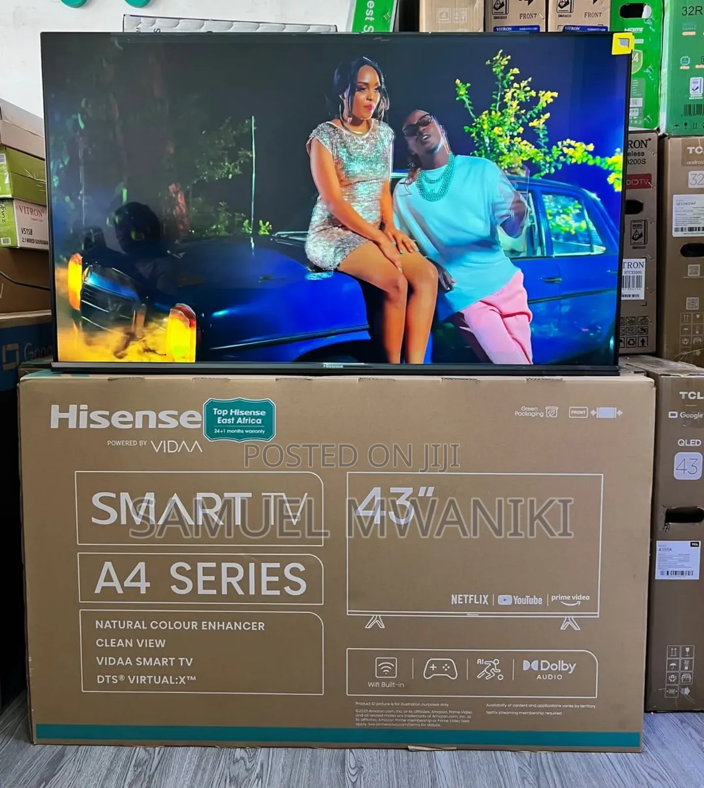 Hisense 43" A4 Series Display Smart Tv
Frameless Design New Model