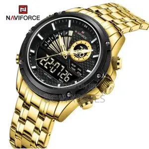 Naviforce 9205 Sg New Luxury Stainless Steel Band ,Watches Men Wrist