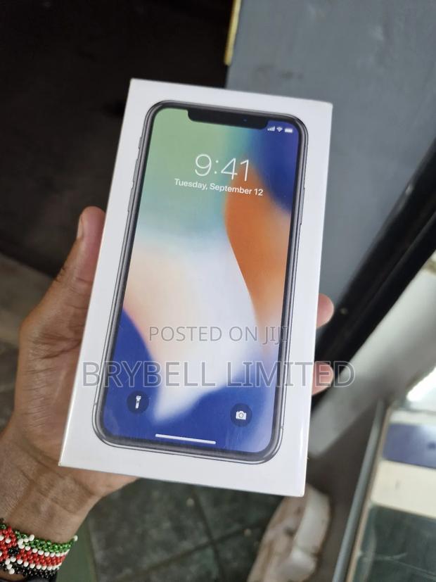 New Apple iPhone X 256 GB Silver - main view