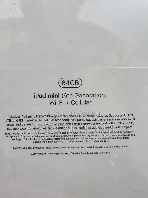 New Apple iPad mini 6 64 GB Pink - thumbnail 2