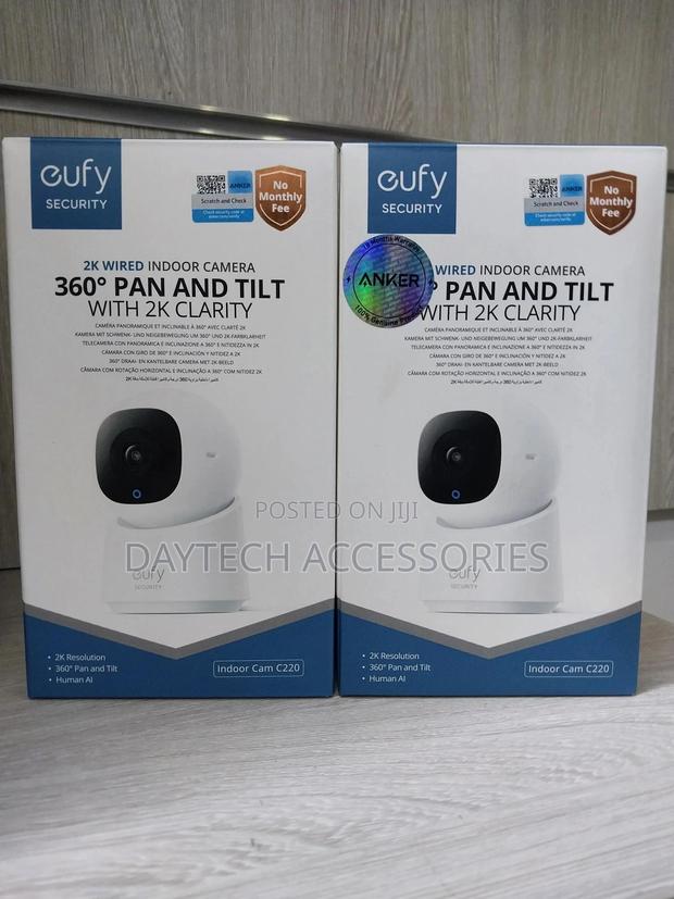 Eufy Security Indoor Cam C220, a Wired Indoor Security Camera.