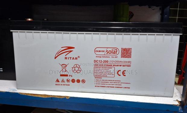 Ritar 200ah Deep Cycle Solar Battery - main view