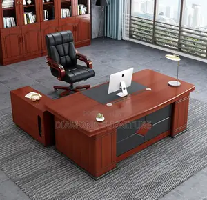 Office Furniture; Executive (2000mm) Director’S Desk With Side Cabinet