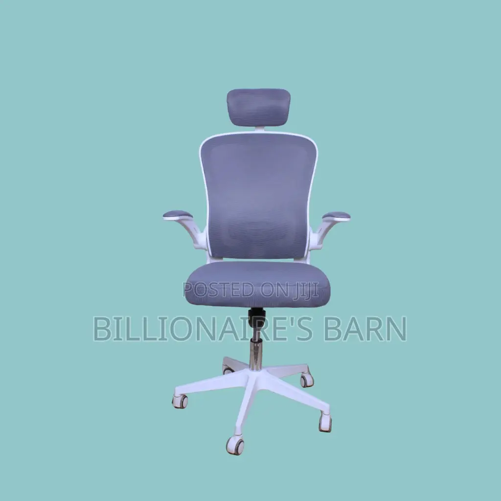 Comfy White Ergonomic Office Chair | Lumbar Support