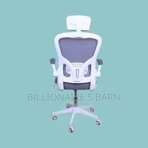 Comfy White Ergonomic Office Chair | Lumbar Support