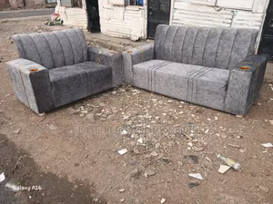 Grey 5seater Velvet 1 Available for Sale
