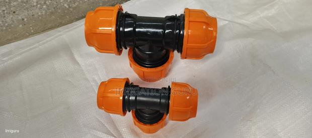 Orange Tee Fitting 1inch - main view