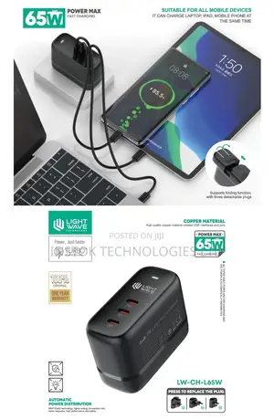 Lightwave 65w Desktop Charger (Lw-Ch-L-65w)