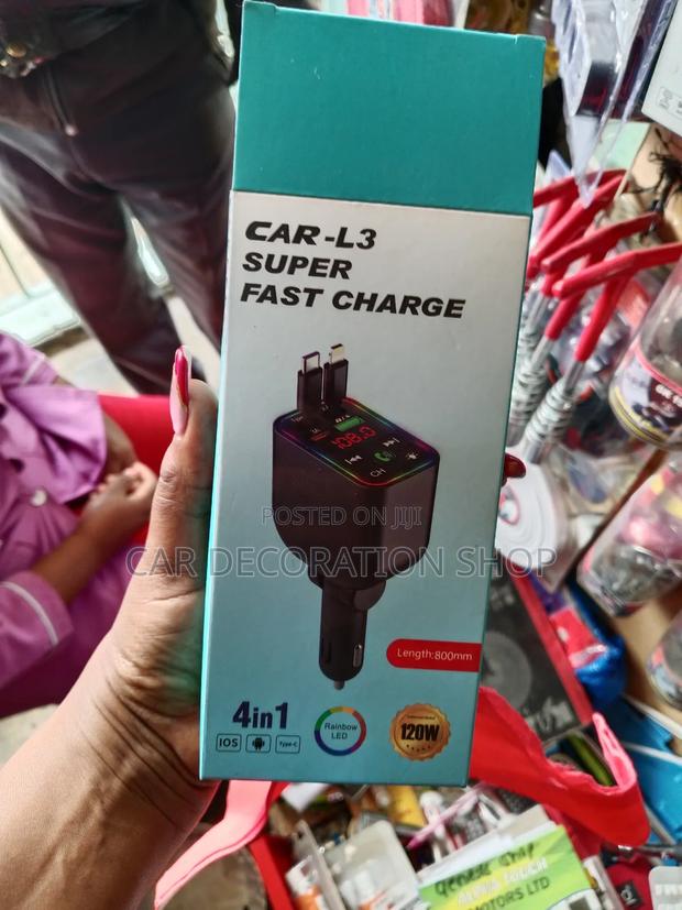 4in1 Car Charger 120w Super Fast Charger - main view