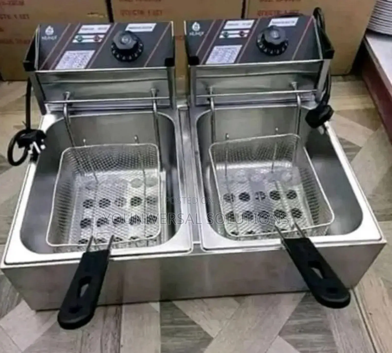 Nunix 6+6l Chips/Chicken Double Deep Fryer