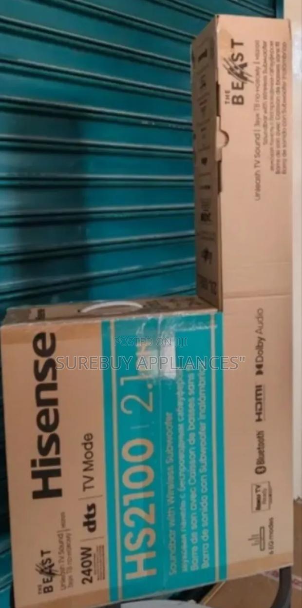 Hisense Hs2100 240w 2.1ch Soundbar With Wireless Subwoofer