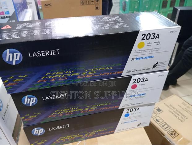 Hp 203a Yellow ,Cyan ,Magenta Original Laserjet Toner(Cf542a)