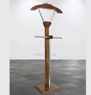 Office Furniture;Modern Mahogany Coat Hanger Stand With Multiple Hooks