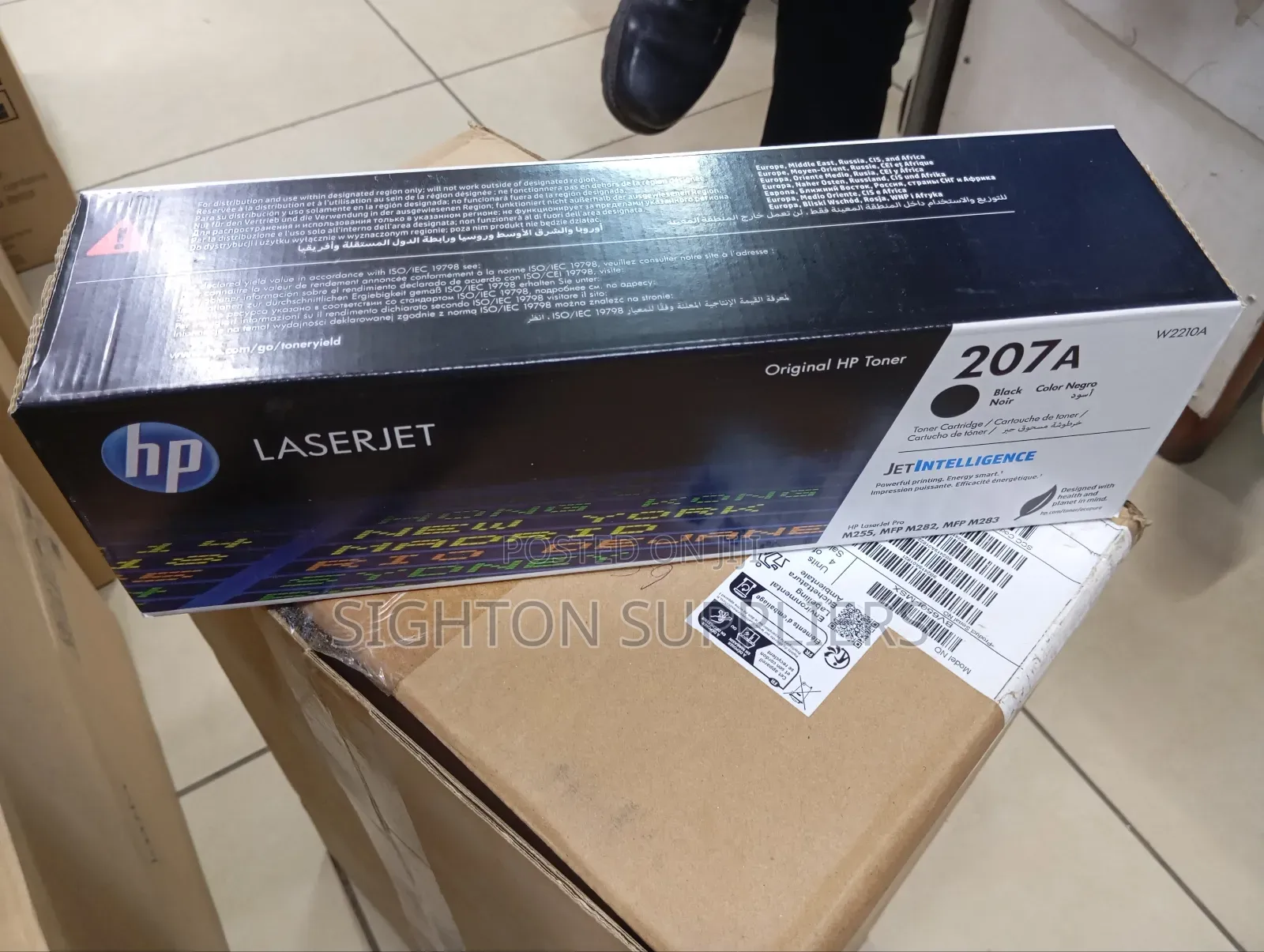 Hp 207a Black Original Laserjet Toner Cartridge (W2210a)