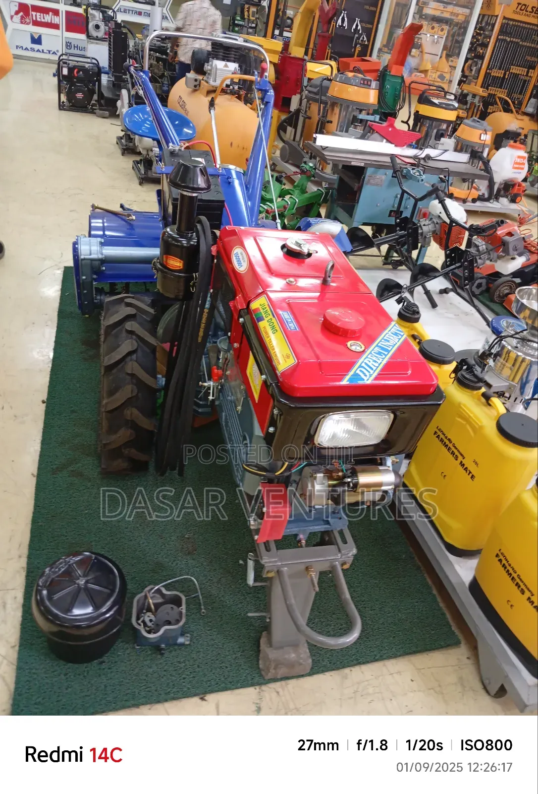 Walking Tractor 16hp Jiangdong Key Start Engine