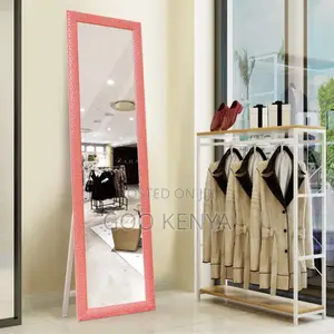 Standing Mirror; European Style Solid Wood Full-Length Mirror