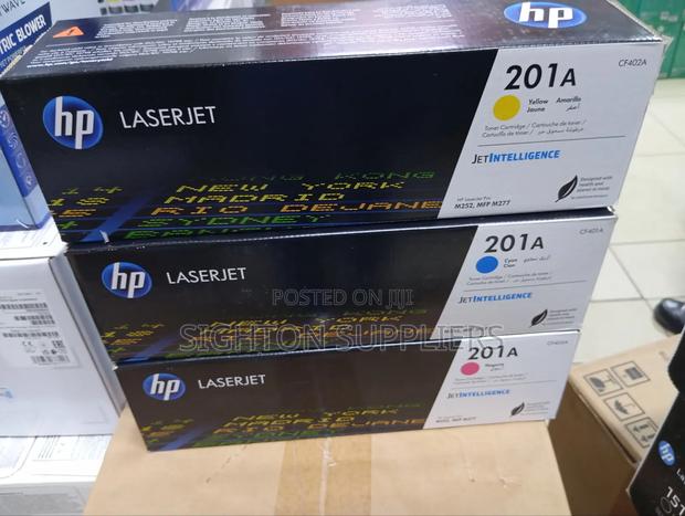 Hp 201a Toner Yellow ,Cyan, Magenta Cartridge (Cf402a)