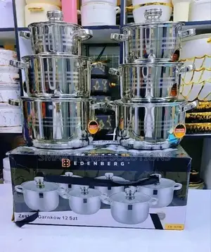 Edenberg 12pcs Stainless Steel Cookware Set