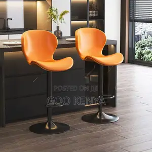 Bar Stool; Elegant Pu Leather High Bar Chair With Swivel Seat