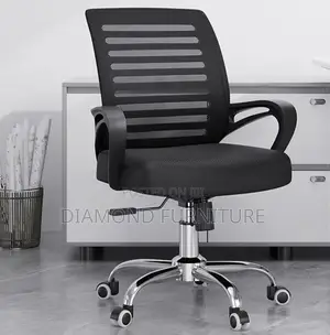 Office Furniture; Mesh -Office Chair With Adjustable Height and Wheels