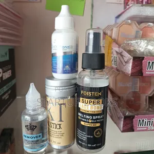 4 in 1 Wig Foisten Melting Spray, Wax Stick, Remover, Ghost Bond Glue