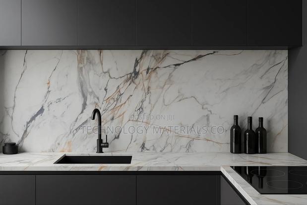 Calacatta Luxe Gold Island Sintered Stone 3.2m By 1.6m - main view