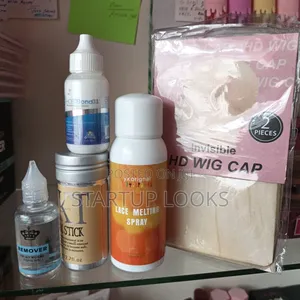 5 in 1hd Wig Cap,Lace Melting Spray, Wax Stick, Remover,Ghost Bond