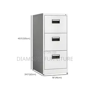 Office Cabinet; Compact Steel Storage Cabinet With Space-Saving Design