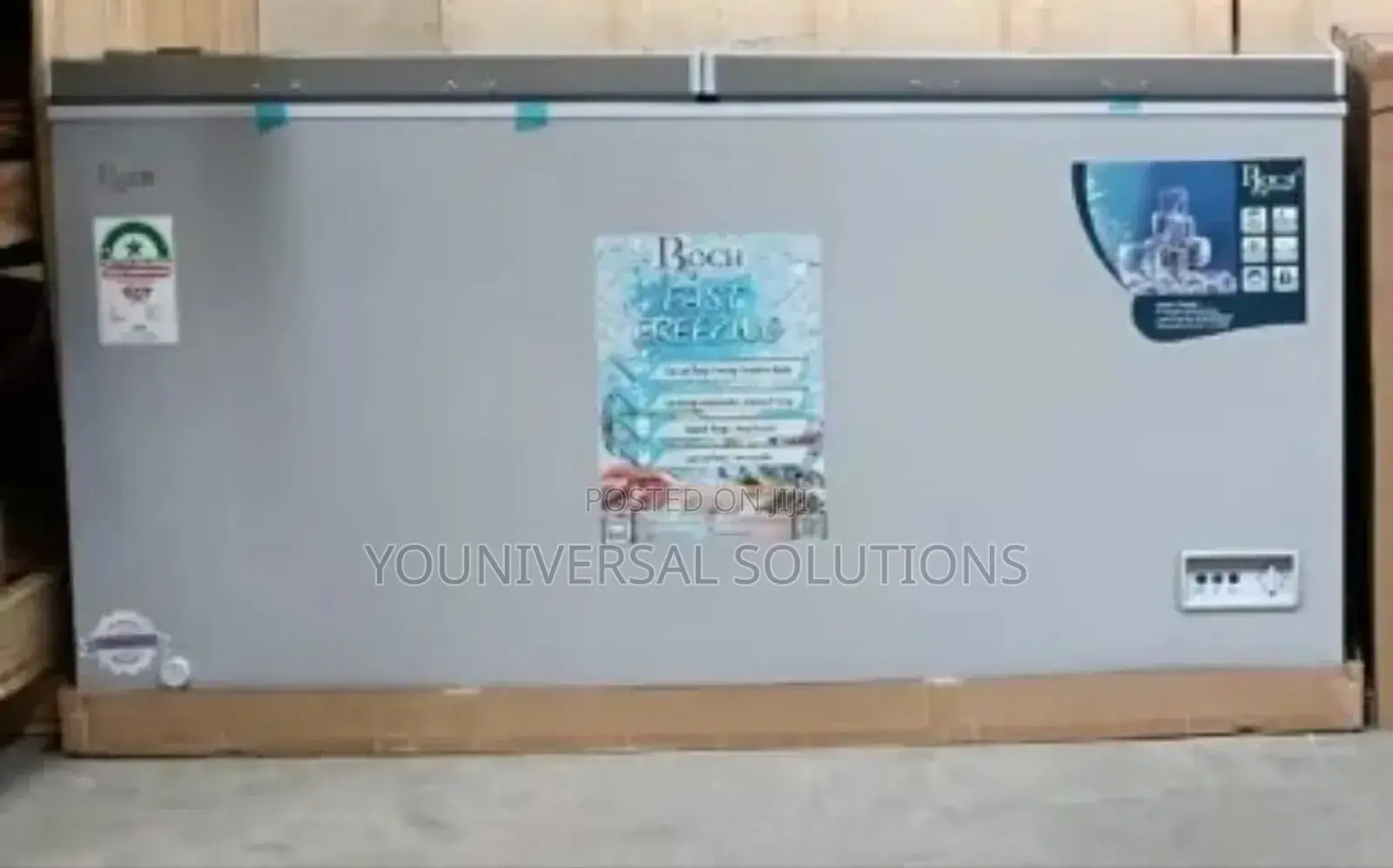 455 Litres Roch Chest Freezer With Cool Pack Sliding Glass