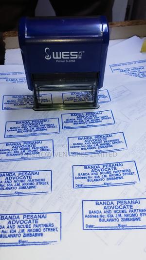 Tech /Amor Self Inking Rubber Stamp - main view