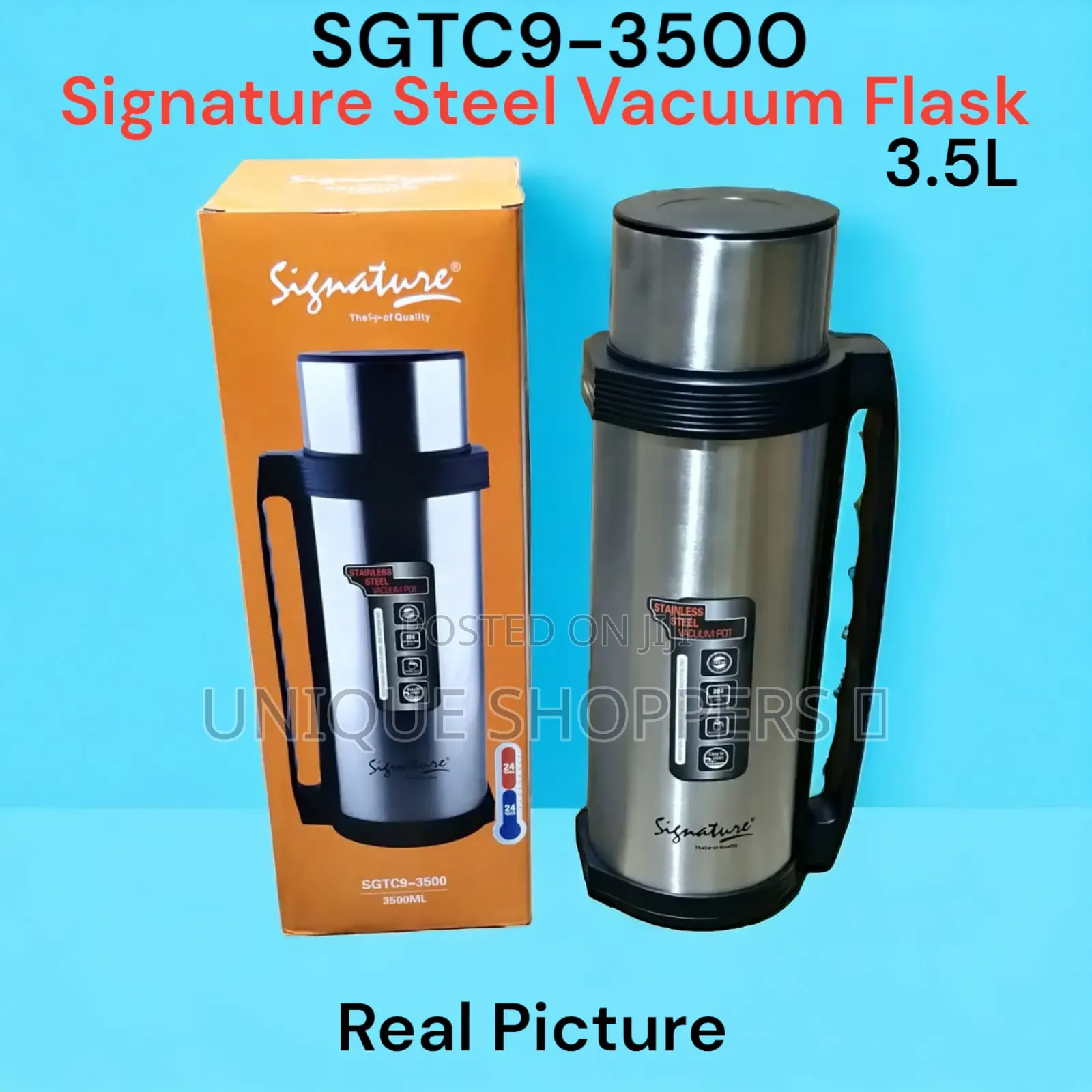 Sgtc9-3500 Signature Stainless Steel Vacuum Flask 3500ml at *Ksh 3500