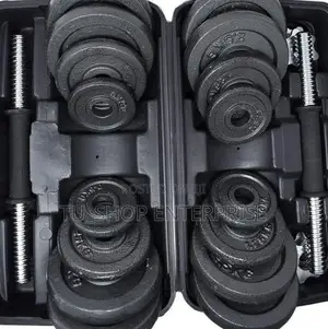 30kg Adjustable Dumbell Barbell Weight Set