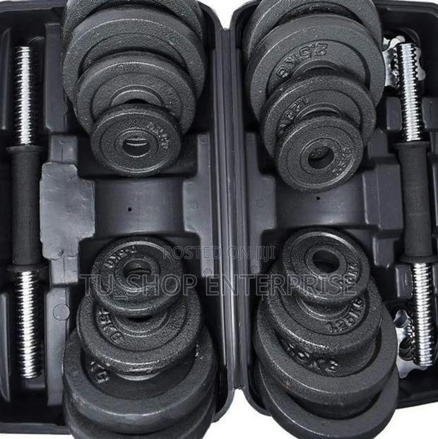 30kg Adjustable Dumbell Barbell Weight Set
