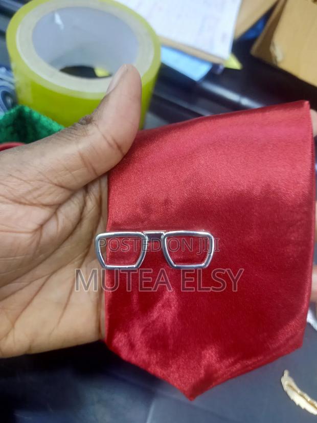 Gold Silver Spects Tie Clips - thumbnail 3