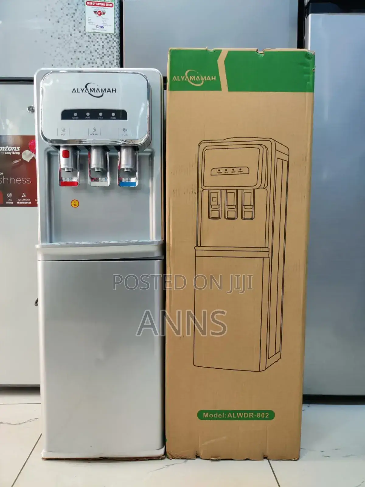 Alyamamah Dispenser 3taps Hot, Normal and Cold Compressor Cooling