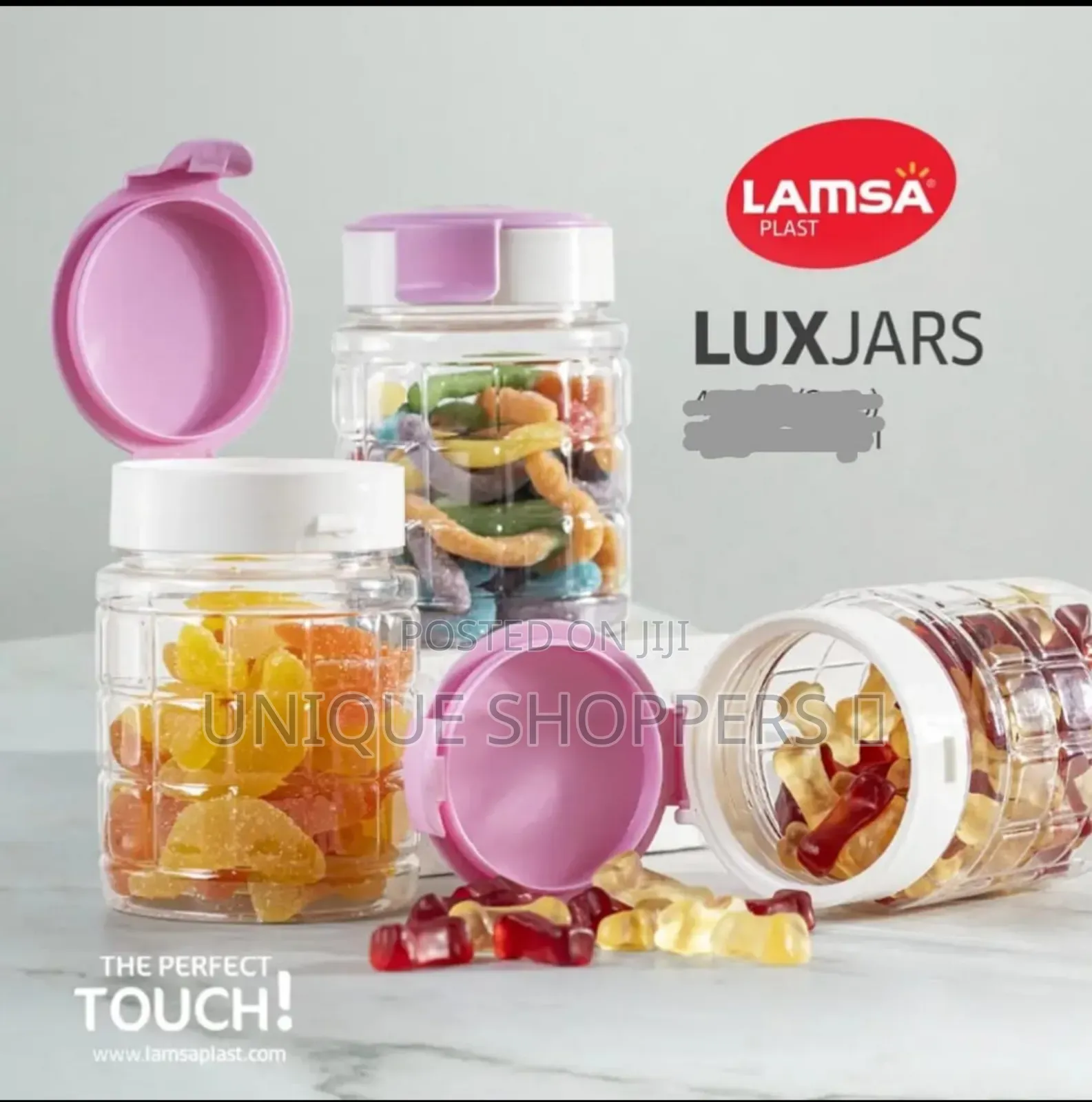 Lamsa Plastic Lux Jars Available In Following, 625906