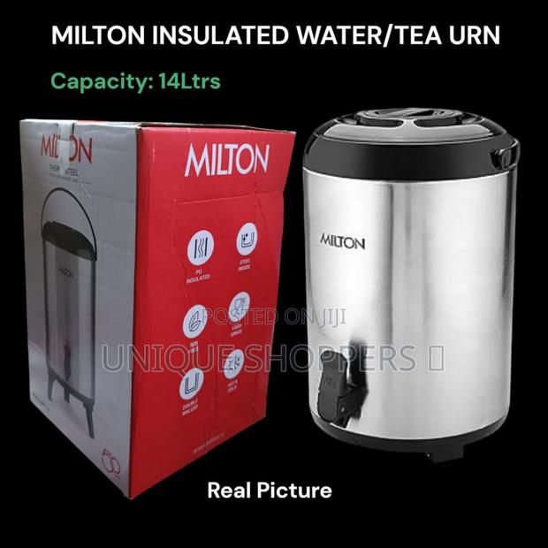 Milton Stellar Thermosteel Water Jug/Tea Urn Sliver 14ltr