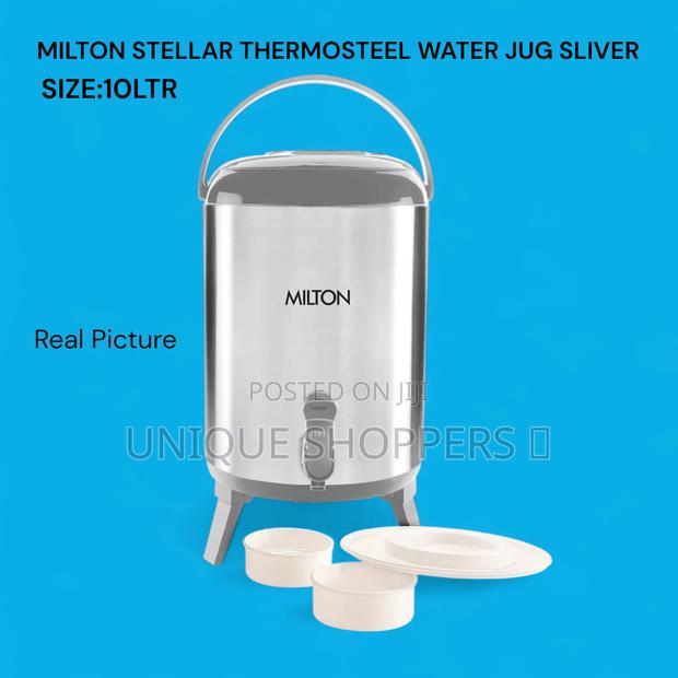 Milton Stellar Thermosteel Water Jug/Tea Urn Sliver 10ltr Now A0